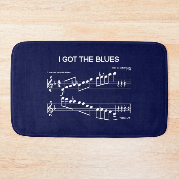 Item preview, I Got The Blues D Minor Piano Music Scale - The Saddest Key designed and sold by WibbleDesign.
