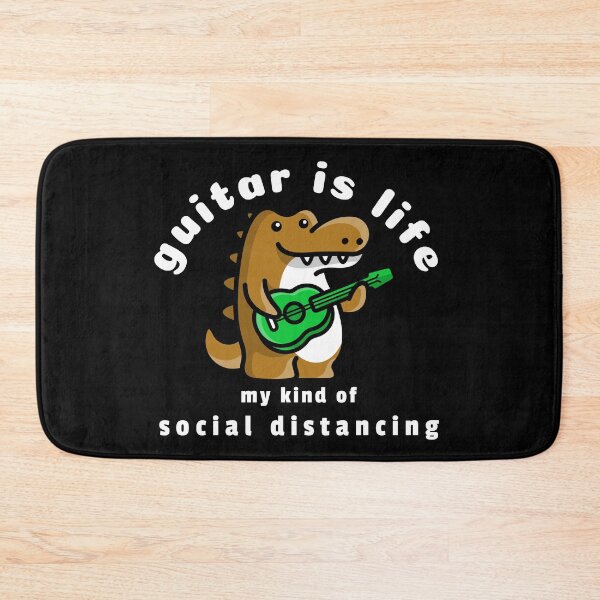 Item preview, Guitar is life, Brown Alligator Strumming Guitar, My Kind of Social Distancing designed and sold by boisebug.