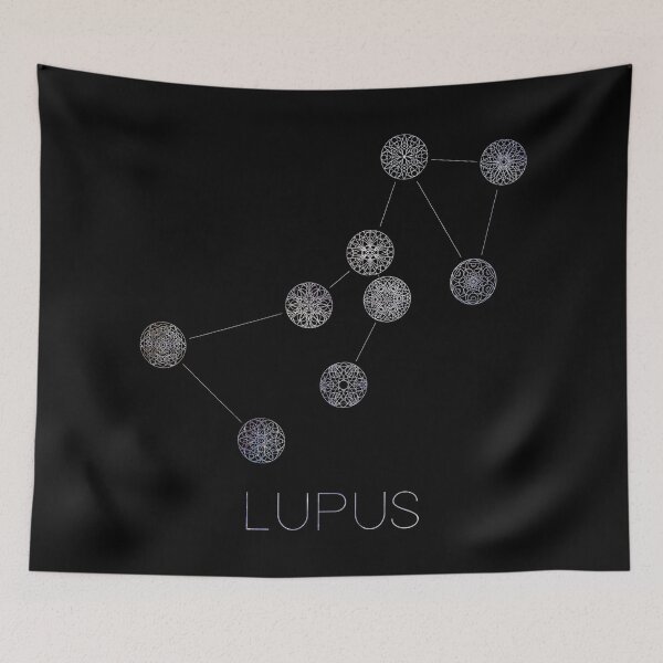 Item preview, Lupus Constellation Mandalas designed and sold by MetaPhyStore.