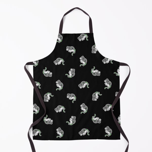 Item preview, Cute punk rock rat on black background pattern. designed and sold by Limolida.