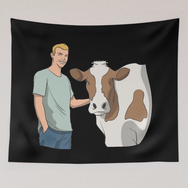 Item preview, Proud farmer with milk cow designed and sold by Monkey Ful.