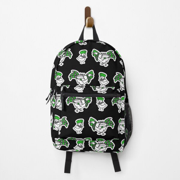 Item preview, Cute punk chick and chicken on black background pattern. designed and sold by Limolida.