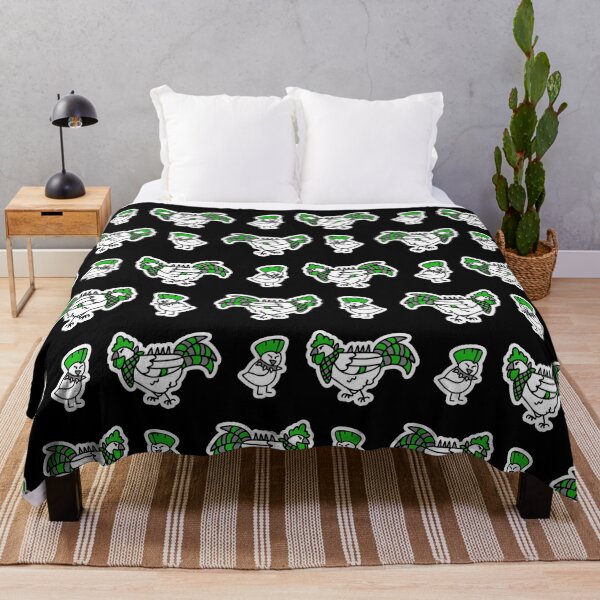 Item preview, Cute punk chick and chicken on black background pattern. designed and sold by Limolida.