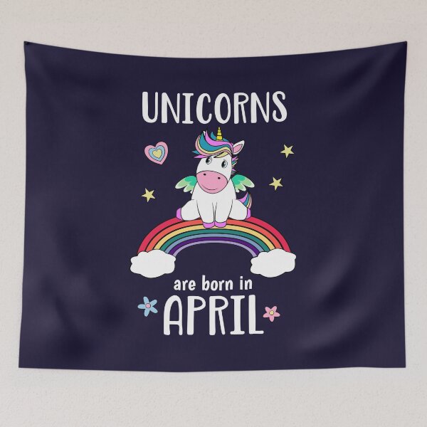 Item preview, April Birthday Unicorn designed and sold by brodyquixote.