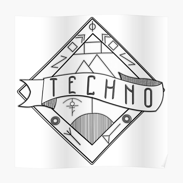 Techno Meaning Posters | Redbubble