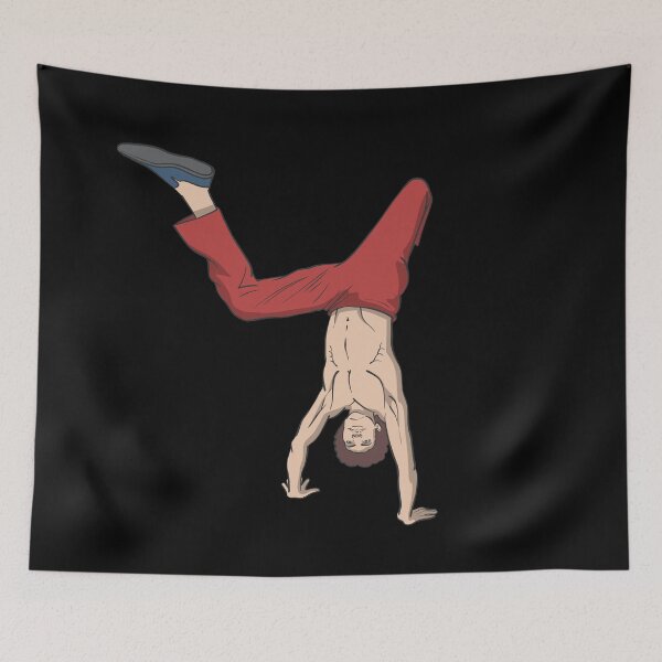 Item preview, Capoeira fighter in handstand designed and sold by Monkey Ful.