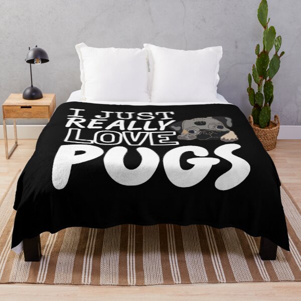 Item preview, I Just Really Love Pugs Cute Dog Adorable designed and sold by jacks-tees.