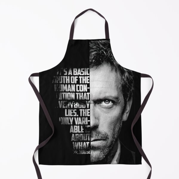 Item preview, Black and white Dr House tv show quotes. designed and sold by Enea Kelo.