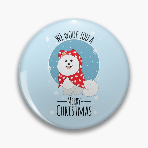 Item preview, We woof you a merry Christmas from our Samoyed dog designed and sold by anins-azuree.
