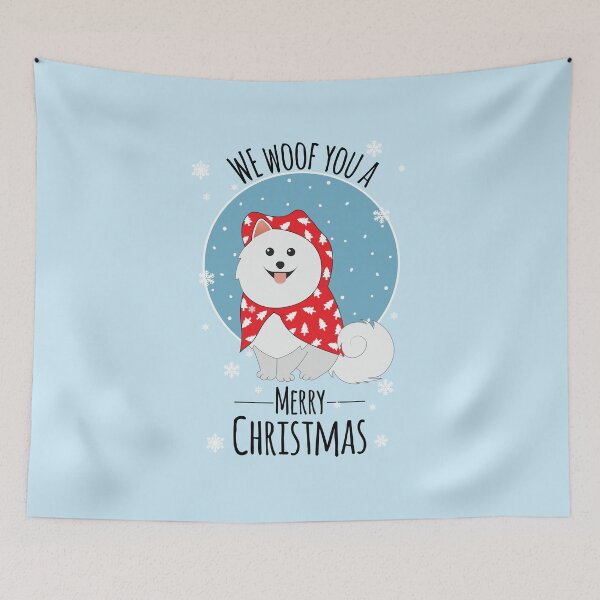 Item preview, We woof you a merry Christmas from our Samoyed dog designed and sold by anins-azuree.