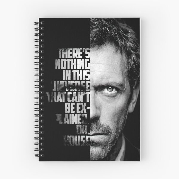 Item preview, Black and white Dr House tv show quotes. designed and sold by Enea Kelo.