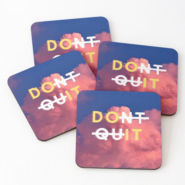 Item preview, Don't Quit designed and sold by littlecraftshop.