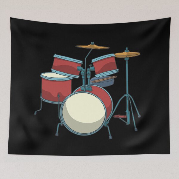 Item preview, Drum Basedrum Snare Tomtom Crash Hi-hat designed and sold by Monkey Ful.