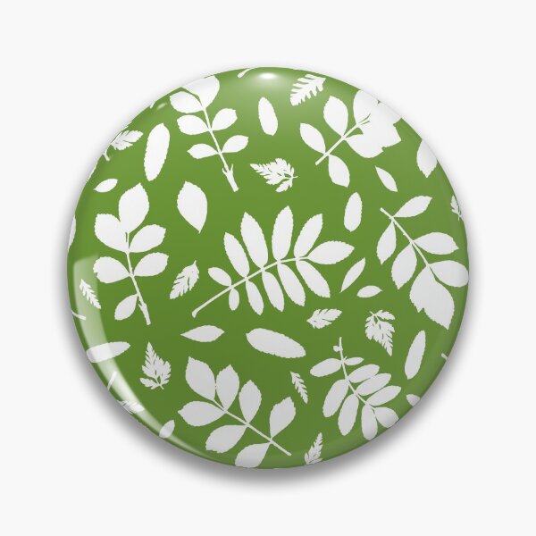 Item preview, Monochrome leaves 16. Wild herbs seamless pattern white on green. Autumn leaf fall. Wild life designed and sold by Yulia Chepurova.