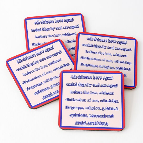 Item preview, Article 3 of Italian Constitution 001 designed and sold by ITALY-Roselli-.