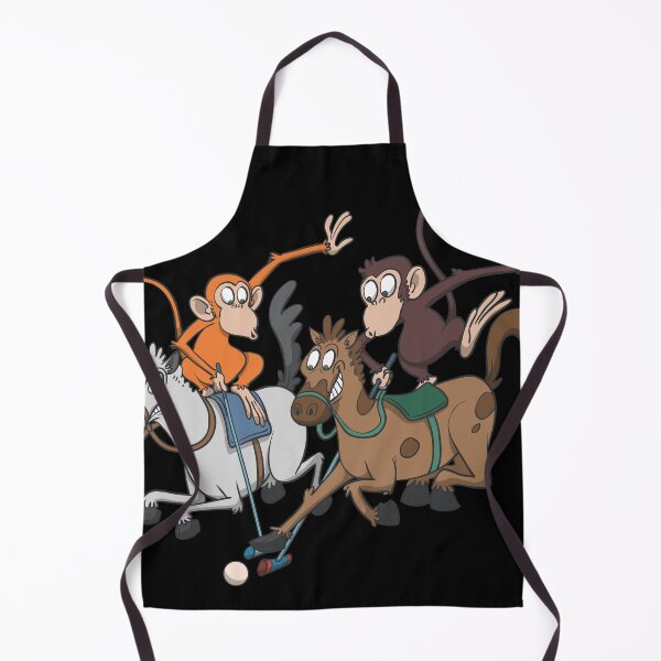 Item preview, Monkeys dueling on polo horses designed and sold by Monkey Ful.