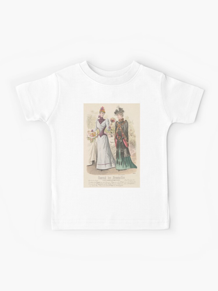 Camiseta para niños «Retrato de mujer vintage diario de moda París de 1891» de Vintage-TM | Redbubble