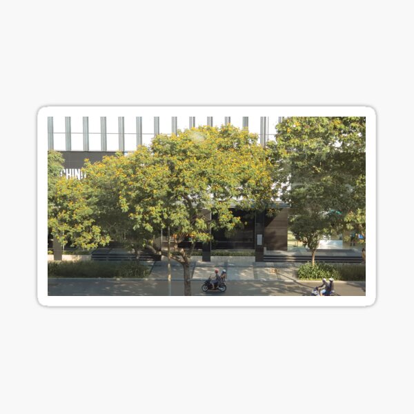 Item preview, Riding Under the Tree Art Board Print designed and sold by SerenaChoe.