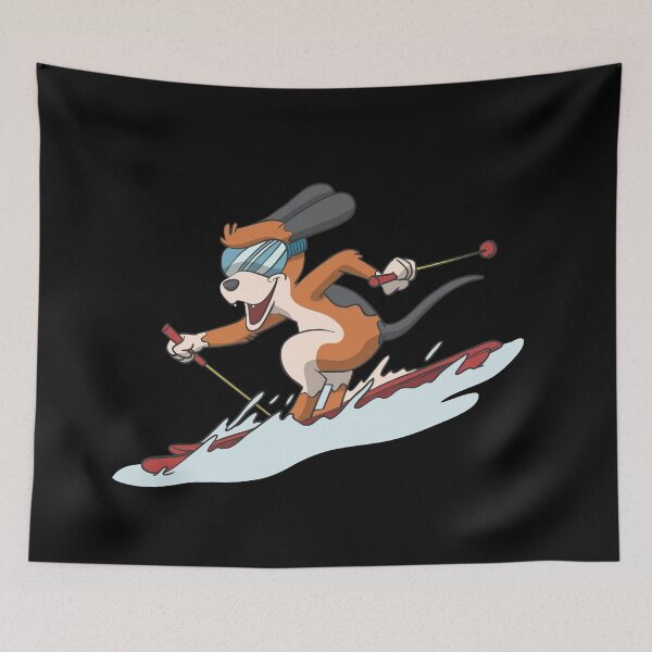 Item preview, Beagle dog on ski designed and sold by Monkey Ful.