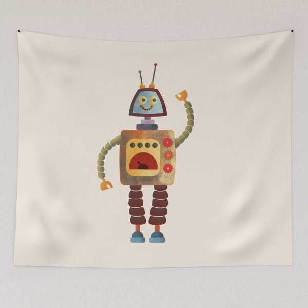 Item preview, Tommy the happy robot designed and sold by Coloreva.
