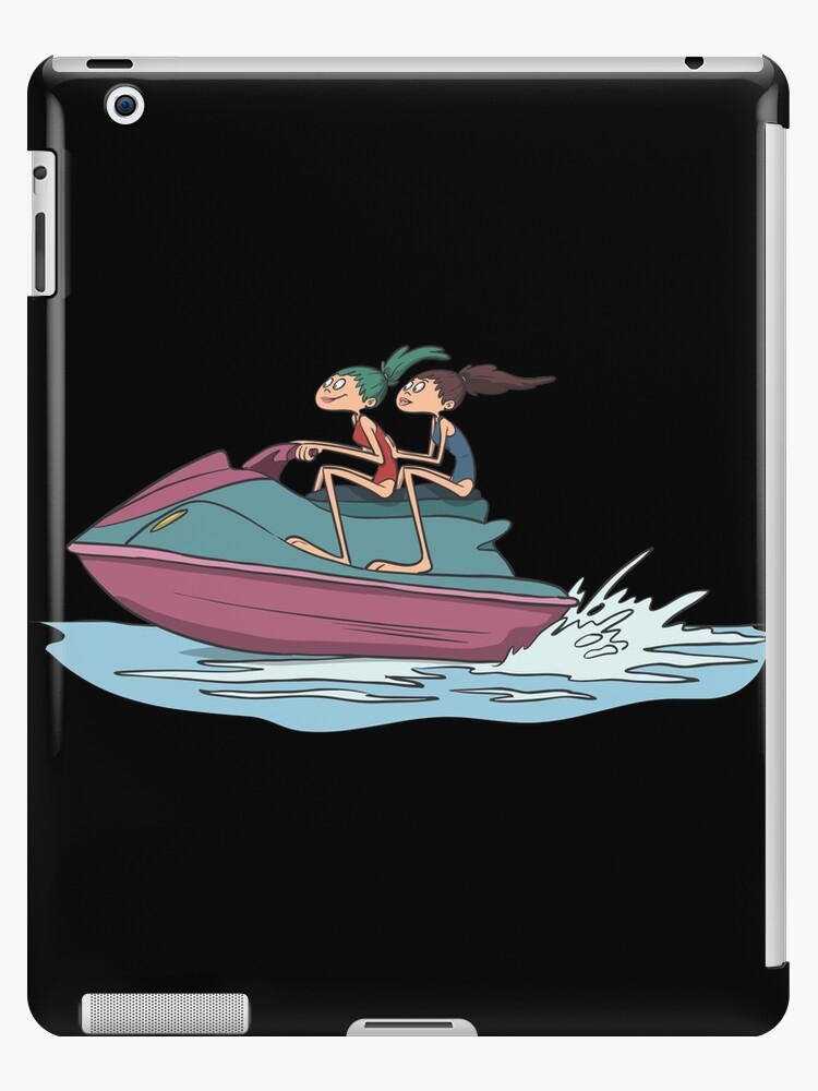 Funda y vinilo iPad «Pareja en moto de agua» de ansgarhugo | Redbubble