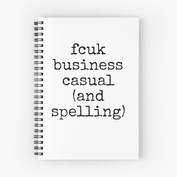 Item preview, fcuk business casual and spelling black spel text dizkorce designed and sold by Dizkorce.