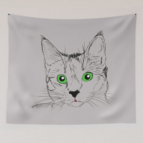 Item preview, Green Eyes Cat designed and sold by thersant.