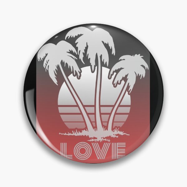 Item preview,  Sunset/Sunrise Love/Palm tree /Beachfront/Retro designed and sold by BeebopGraphics.