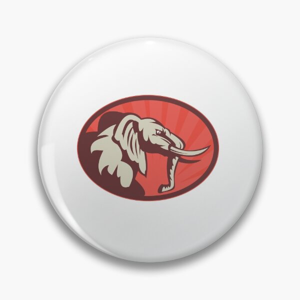 Item preview, Retro Vintage Grey Red Elephant Shirt Funny Shirt Animal Shirt Nature Shirt Africa Shirt Inspirational Shirt Sarcastic Shirt Pet Lover Shirt Birthday Gift  designed and sold by EpsilonEridani.