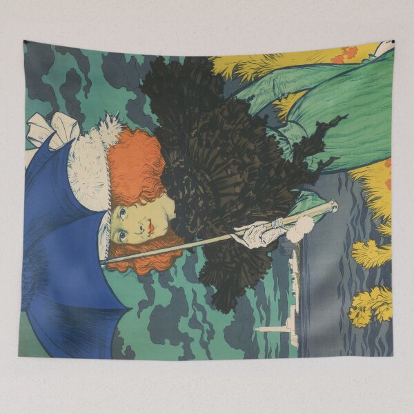 Item preview, Eugene Grasset : The Parasol - lithography 1900 designed and sold by playmap.