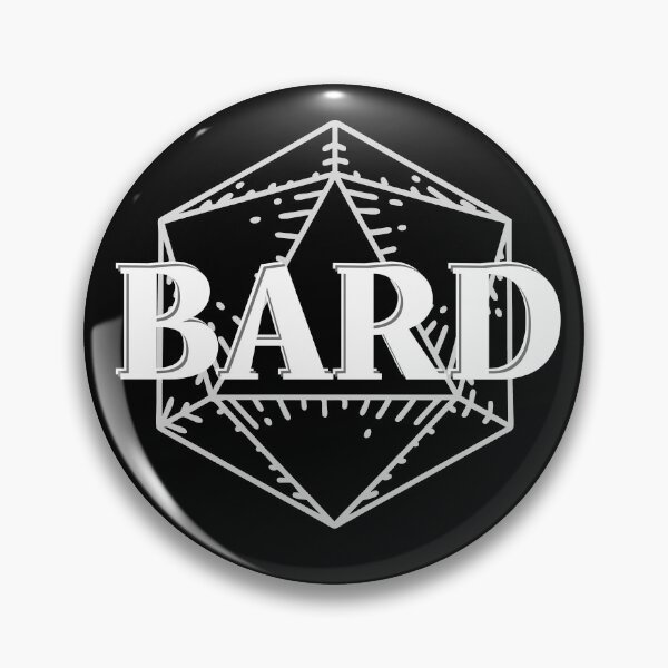 Item preview, DnD Bard Class Symbol D20 Print designed and sold by ToplineDesigns.