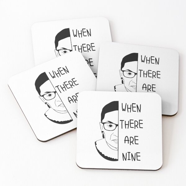 Item preview, When There Are Nine RBG Quote designed and sold by ButterflyX.