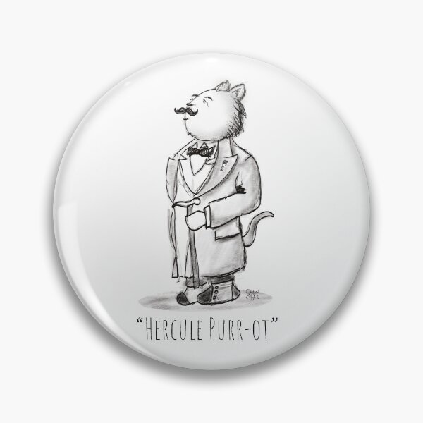 Item preview, Hercule Purr-ot, Cat Detective! designed and sold by brodyquixote.
