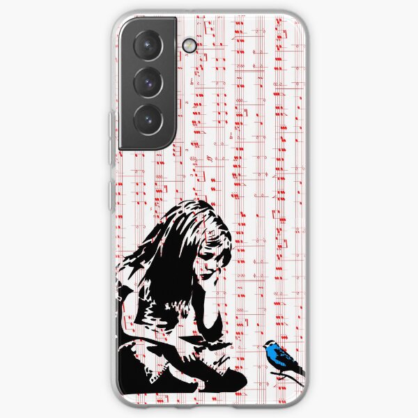 Girl With Blue Bird Samsung Galaxy Soft Case