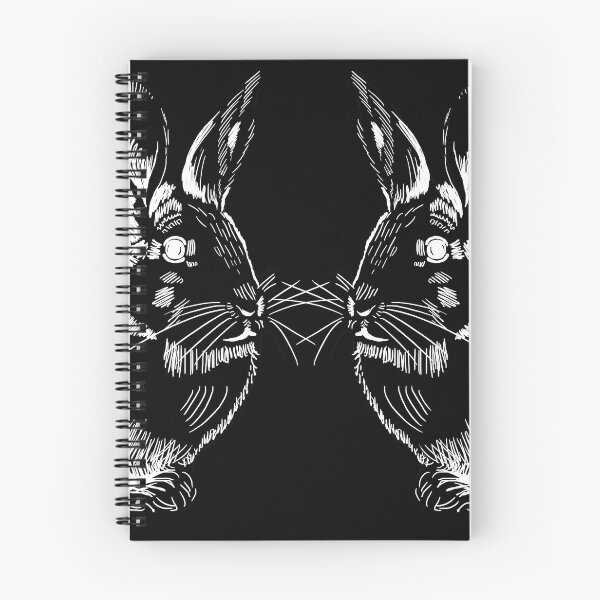 Item preview, Two rabbits on the black bacground designed and sold by korasi.