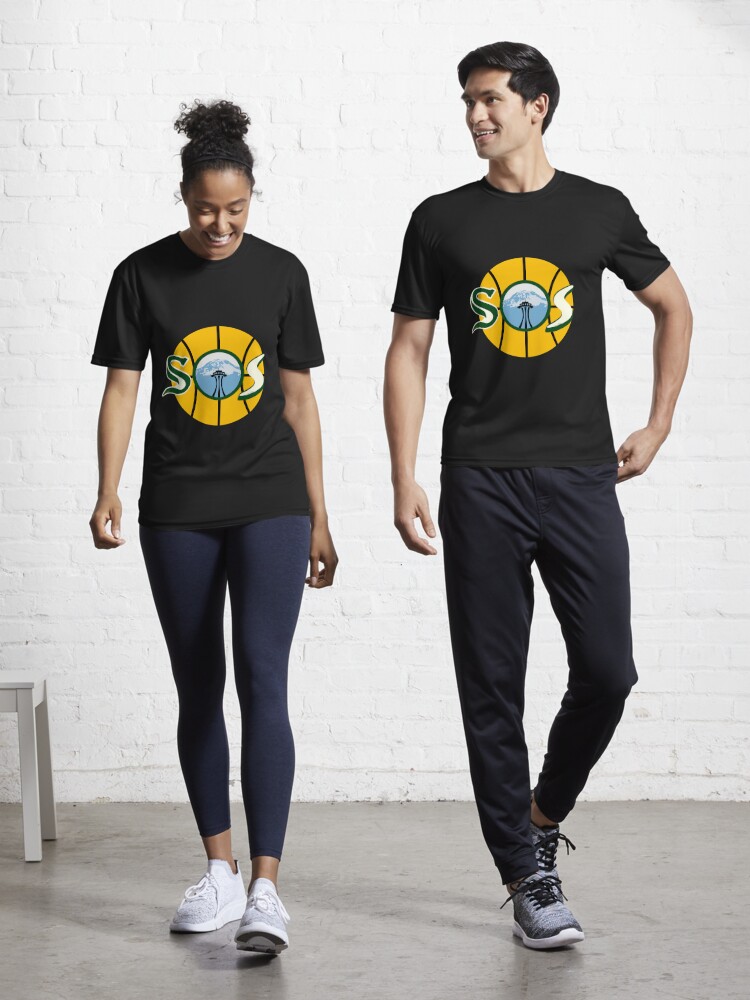 Seattle SuperSonics Grey Space Needle Premium T-Shirt