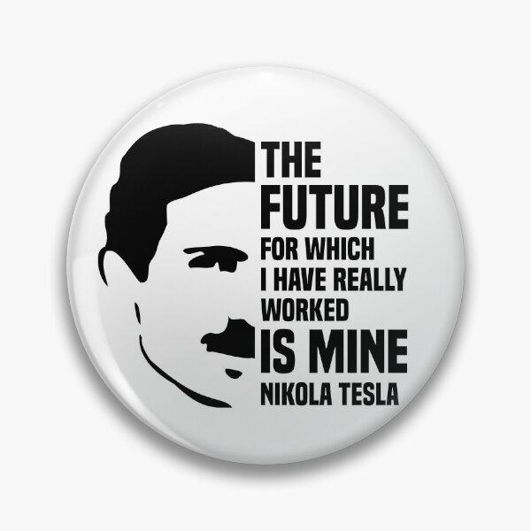 Item preview,  Nikola Tesla Portrait with a Quote designed and sold by TashaVector.