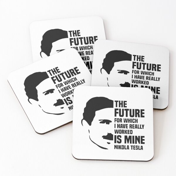 Item preview,  Nikola Tesla Portrait with a Quote designed and sold by TashaVector.