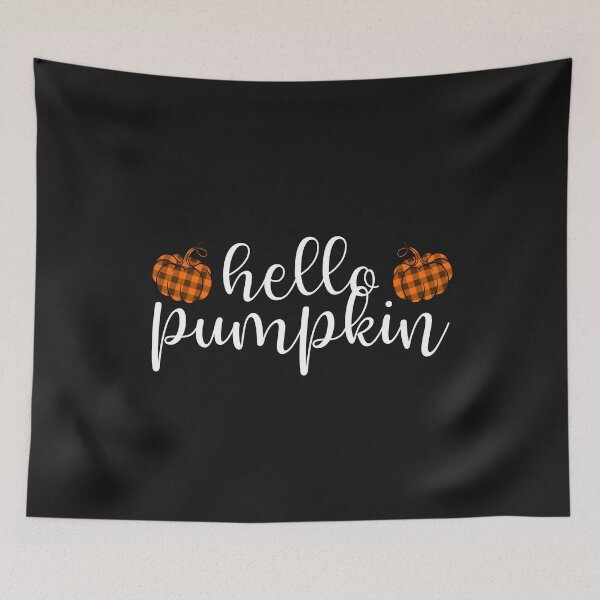 Item preview, Hello Pumpkin Orange Buffalo Plaid Cute Fall Lover Halloween Costume designed and sold by alenaz.