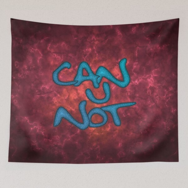 Item preview, Can U Not - Blue Textured designed and sold by SolarCross.