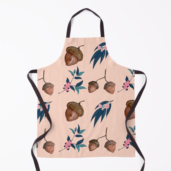 Item preview, Australian wattle gum tree gum nut print. Modern, pretty pink and blue design. Nature loving designed and sold by HaychGee.
