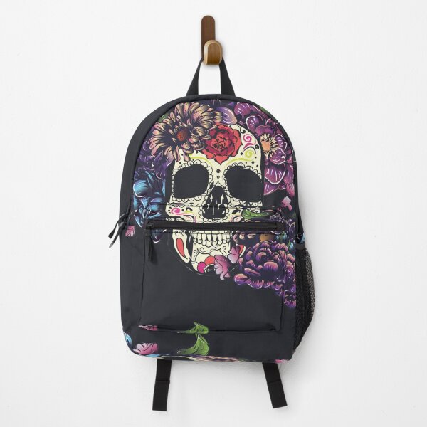 Item preview, Sugar skull with flowers designed and sold by AnnArtshock.