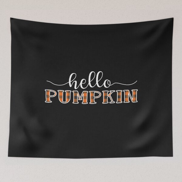 Item preview, Hello Pumpkin Orange Buffalo Plaid Letter Checkered Halloween Funny designed and sold by alenaz.