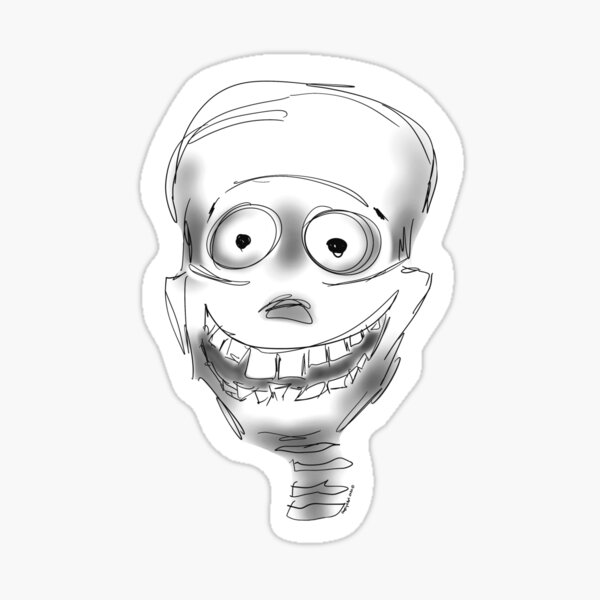 Harry Halloween Skeleton Sticker & Magnet Sticker