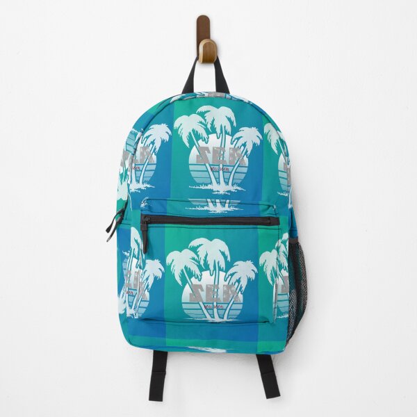 Item preview, Sea you soon/Sunset Palm tree/Retro designed and sold by BeebopGraphics.