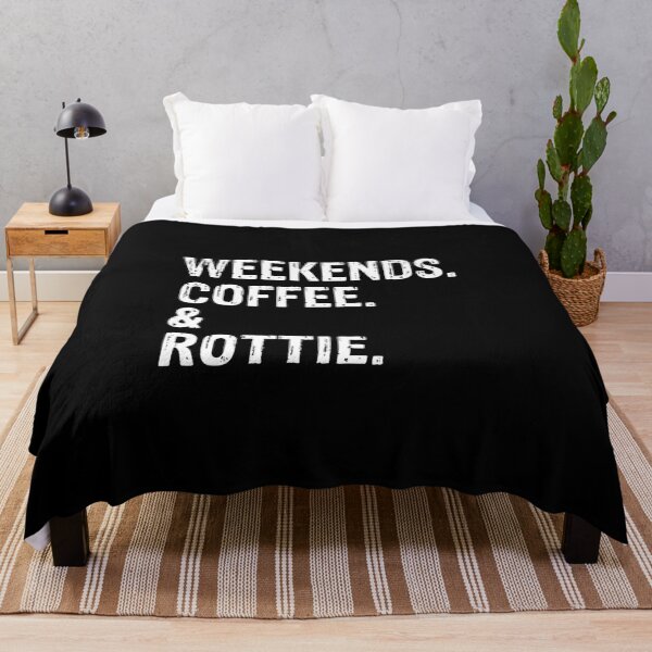 Item preview, Cool Weekends Coffee and Rottie Shirt designed and sold by Guarddogdrive.