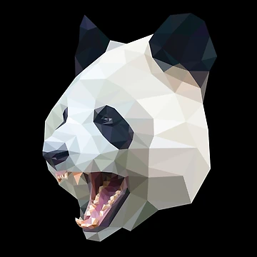 Artwork thumbnail, Angry Panda by ParamPatterns