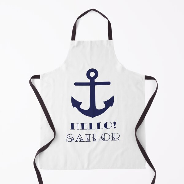 Item preview, Funny Naval Gift. Nautical Anchor Hello Sailor designed and sold by brodyquixote.