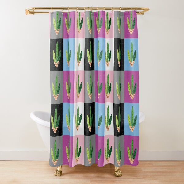 Lulav - Cool Clean Pop Art Grid Shower Curtain