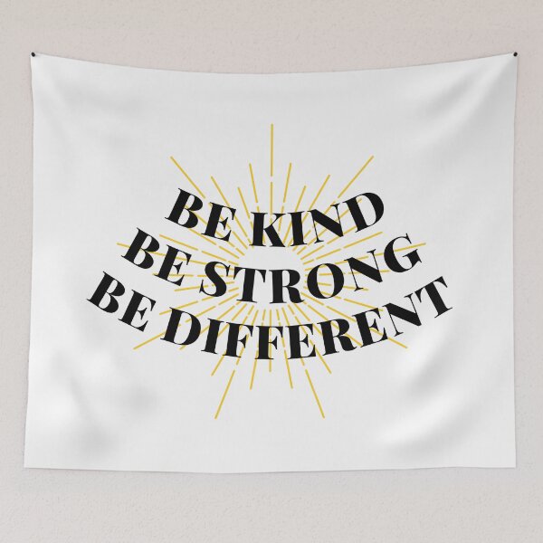 Item preview, Be Kind Be Strong Be Different  designed and sold by Puffoo.